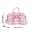 thumbnail image 3 of WSZZL Transparent PVC Travel Bag, Large Capacity Fitness Storage Bag, Waterproof Gym Duffel with Spacious Compartments, Ideal for Stadiums, Concerts, Events, Versatile for Daily Use, 3 of 6