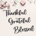 thumbnail image 3 of HELLOYOUNG Grateful Blessed Thankful Metal Wall Art Set 3pc, Durable Black Iron Inspirational Signs for Living Room Bedroom Entryway, Long-Lasting Home Decor Wall Decorative Objects Sculpture, 3 of 6
