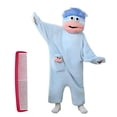 thumbnail image 2 of Silly Onesie Pajamas, Big Monster Onesie, Funny Plush Hooded Sleepwear with Comb and Shoes, 6 Colors, S-XL, 2 of 4