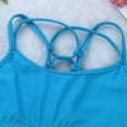 thumbnail image 6 of YiZYiF Kids Girls Criss Cross Back Gym Ballet Tank Top Workout Sports Vest Lake_Blue 10, 6 of 7