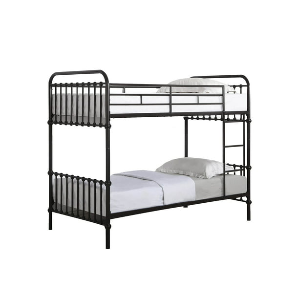 Industrial Style Metal Bunk Bed With, Bunk Bed Futon Big Lots