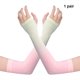 thumbnail image 3 of Qarigey 1 par de protección UV, mangas de brazo de refrigeración, protector solar para ciclismo, golf, voleibol, rosa, amarillo degradado Type3 NO3, 3 of 6