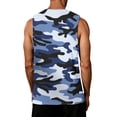 thumbnail image 4 of Yifymode Men's Tank Tops Crewneck Trendy Print Casual Sleeveless Shirts Breathable Sport Outdoor Beach Basic Tank Tops, 4 of 4