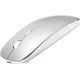 thumbnail image 1 of Ratón recargable Bluetooth para portátiles, PC y portátiles - Ratón inalámbrico silencioso Bluetooth de modo dual plateado, 1 of 5