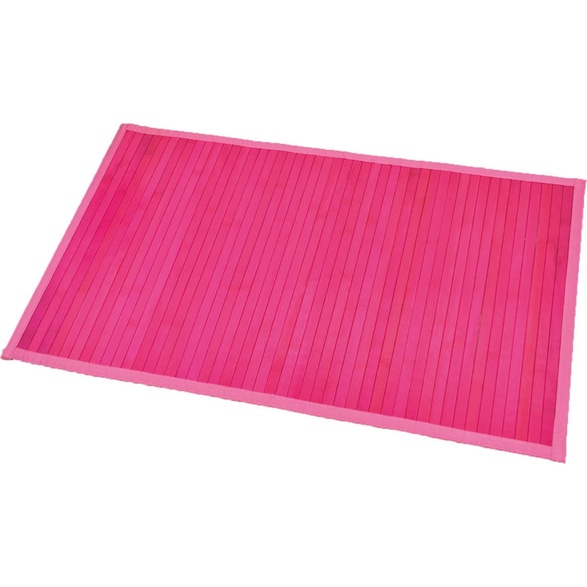 Bamboo Rug Bath Mat Anti Slippery 31.5 L x 20"W Pink