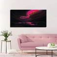 thumbnail image 4 of Red Aurora Wall Art Aurora Borealis Picture Canvas Art Northern Lights Framed Painting Wall Decor For Home Office Bedroom Livingroom Reeady to Hang, 4 of 6