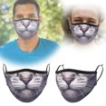 thumbnail image 1 of Gafas de sol para ciclismo con estampado animal, seda helada, secado rápido, transpirables, resistentes al viento, ajustables, para hombre y mujer., 1 of 6