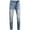 Blue, variant on Tejiojio Men's and Big Men's Relaxed Fit Men's High-end Stretch Nostalgic Frayed Slim-fit Jeans