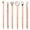 Gold, variant on 6 Pack Diamond Retractable Ballpoint Pen Set, Sparkling Crystal Business Pen With 1.0mm Black Ink, Exquisite High Beauty Pens For Office And Home, Gold