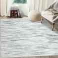 thumbnail image 2 of Garvee 9x12 Modern Abstract Area Rug Striped Print Carpet, Machine Washable Rug with Non-Slip Backing Stain-Resistant Soft Rugs Low-Pile Floor Cover for Living Room Bedroom Home Office, Gray, 2 of 8