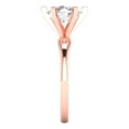 thumbnail image 3 of 2.5 ct Round Cut Moissanite Solitaire Engagement Ring for Women in 18K Rose Gold, 3 of 5