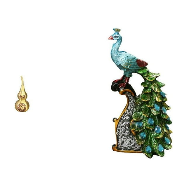 Adorno Feng Shui De Calabaza Y Pavo Real De Latón, Centro De Mesa Multifuncional Ideal Para Decorar Dormitorios, Oficinas O Salas De Estar Durante El Festival De Primavera.