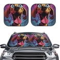 thumbnail image 2 of Vsdgher Cartoon Big-Eyed Dog Print Car Windshield Sun Shade, Reflective Sunshade Window Sunshade Sun Visor Protector Fit for Cars,Trucks,SUVs-Small, 2 of 6