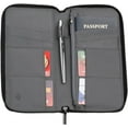 thumbnail image 6 of Brookstone Travel Wallet - RFID-Blocking Passport Card Vaccine Organizer, Wristlet Strap - Family Document Holder Cover Case, 6 of 6