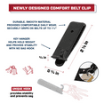 thumbnail image 4 of KEY-BAK Belt Clip Retractable Keychain and ID Badge Holder with Color Cord - Orange, 4 of 4