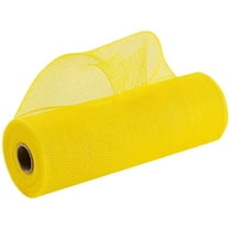 Easter Wreath Maker Deco Mesh - 10" x 10 Yards, Daffodil Yellow, Spring, Summer, Fall, Mardi Gras