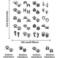 thumbnail image 2 of 1pc Footprint Pattern Stencils Animal Footprints Stainless Steel Painting Stencils for Wood Carving Drawings, 2 of 9