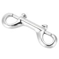 thumbnail image 4 of Silver Durable Stainless Steel Double Ended Clip Hook Bolt Snap Scuba Diving Buckle (115mm), 4 of 10