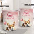 thumbnail image 2 of Every Fart is Love Note Corgi Guilty Face Happy Valentine's Foldable Laundry Basket Welsh Corgi Dog Lover Gifts Idea Organizer Storage with Handles - 01016, 2 of 5
