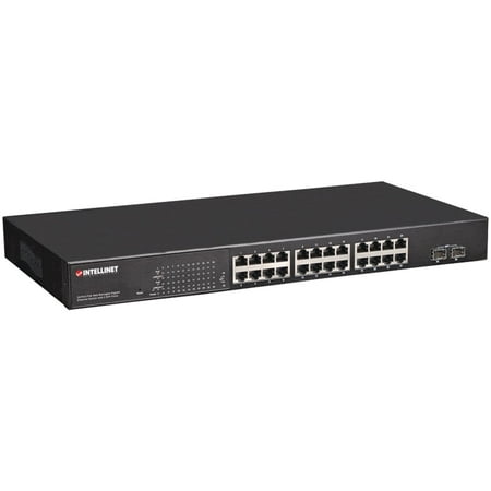 Intellinet Network Solutions 560559 Gigabit Poe Managed Switch (24 (Best Home Network Backup Solution)
