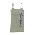 thumbnail image 1 of Aeropostale Womens Foil Logo Cami Tank Top, gris, pequeño Aeropostale Cami, 1 of 2