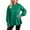 Green, variant on Women Fall Sweatshirts Oversize Solid Long Sleeve Crew Neck Side Slit Casual Athletic Outfits Trendy Blue