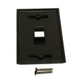 thumbnail image 2 of Wall plate: Keystone, 1 Hole - Black, 2 of 2