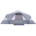thumbnail image 2 of EVER ADVANCED 8 Person Family Camping Tent,  Family Dome Tent with Screen Porch for Camping, Travel, Hiking, Grey, 2 of 8
