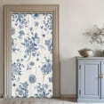 thumbnail image 2 of Small Stall Boho Blue Shower Curtain 36Wx72H Inches Vintage Floral Bird Retro Rustic Farmhouse Chinoiserie Aesthetic Waterproof Polyester Bathroom Home Decor Set with Hooks, 2 of 5
