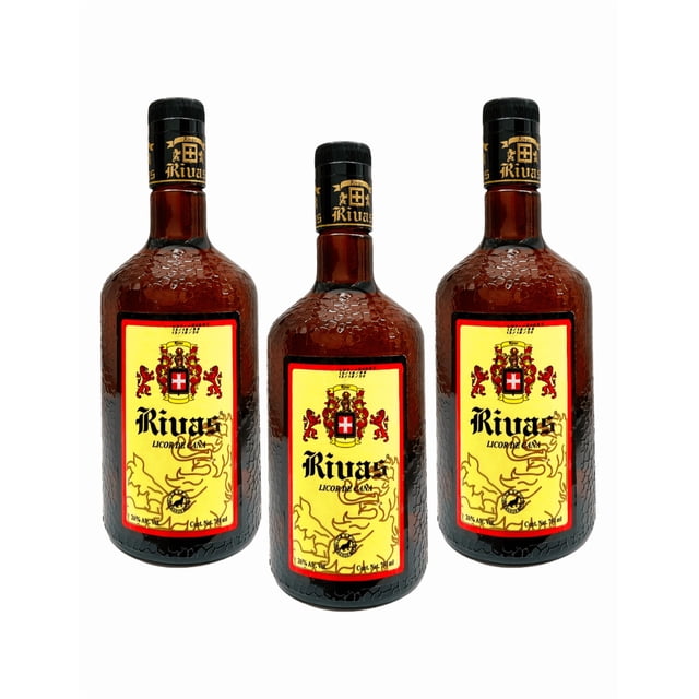 Tripack Licor de Caña Rivas Joven 750 Ml Rivas Licor de Caña