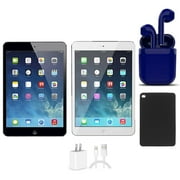 Restored | Apple iPad Mini 4 | 7.9-inch | 16GB | Wi-Fi Only | Bundle: USA Essentials Bluetooth/Wireless Airbuds, Case, Rapid Charger By Certified 2 Day Express