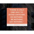 thumbnail image 3 of ArtsyQuotes 14x12 Black Modern Framed Museum Art Print Titled - Aristotle Quote: Avoid Criticism, 3 of 5
