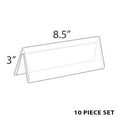 thumbnail image 4 of Azar 192805 Two-Sided Stand-Up 8-1/2-Inch Width by 3-Inch Height Nameplate, 10-Piece Set, 4 of 4