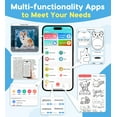 thumbnail image 6 of LOHEER Mini Printer, Portable Thermal Printer Bluetooth Inkless Sticker Maker for Notes Journal, DIY, 6 of 8