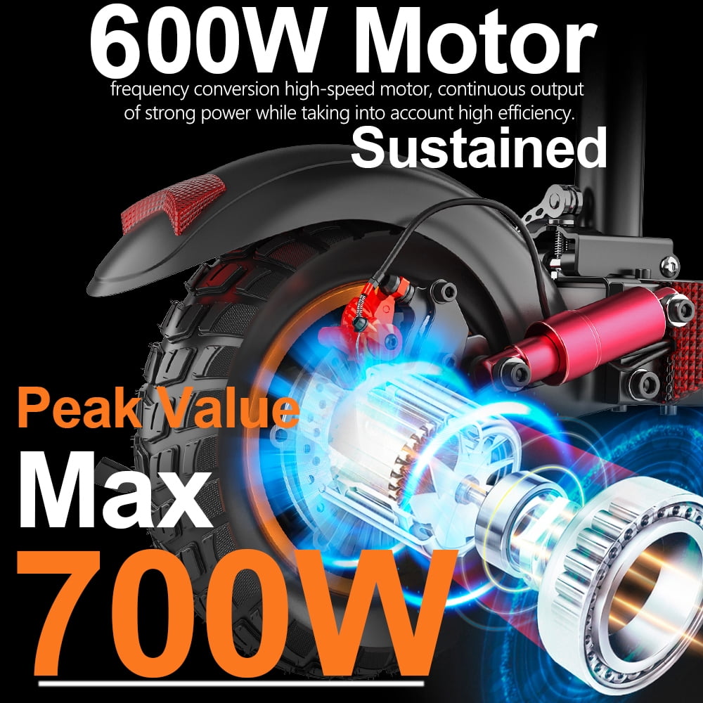 Electric Scooter 800W Motor 45KM/H & 20-30KM, 12.5Ah, 10" Tires Folding E Scooter Mulitiple Suspension, Dual Braking, Gift for Adult Teens Commuter Load 180LBS