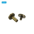 thumbnail image 3 of 25 Sets Chicago Screws, 10mm L Brass Chicago Screw Binding Post Screw Rivets for Leather Belt Scrapbook, Bronze, 3 of 6
