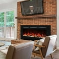 thumbnail image 3 of VINEMOUNT 60 in. Electric Fireplace Inserts, Wall Mounted with 13 Flame Colors, Thermostat,Remote & Touch Screen, 750W/1500W, 3 of 7