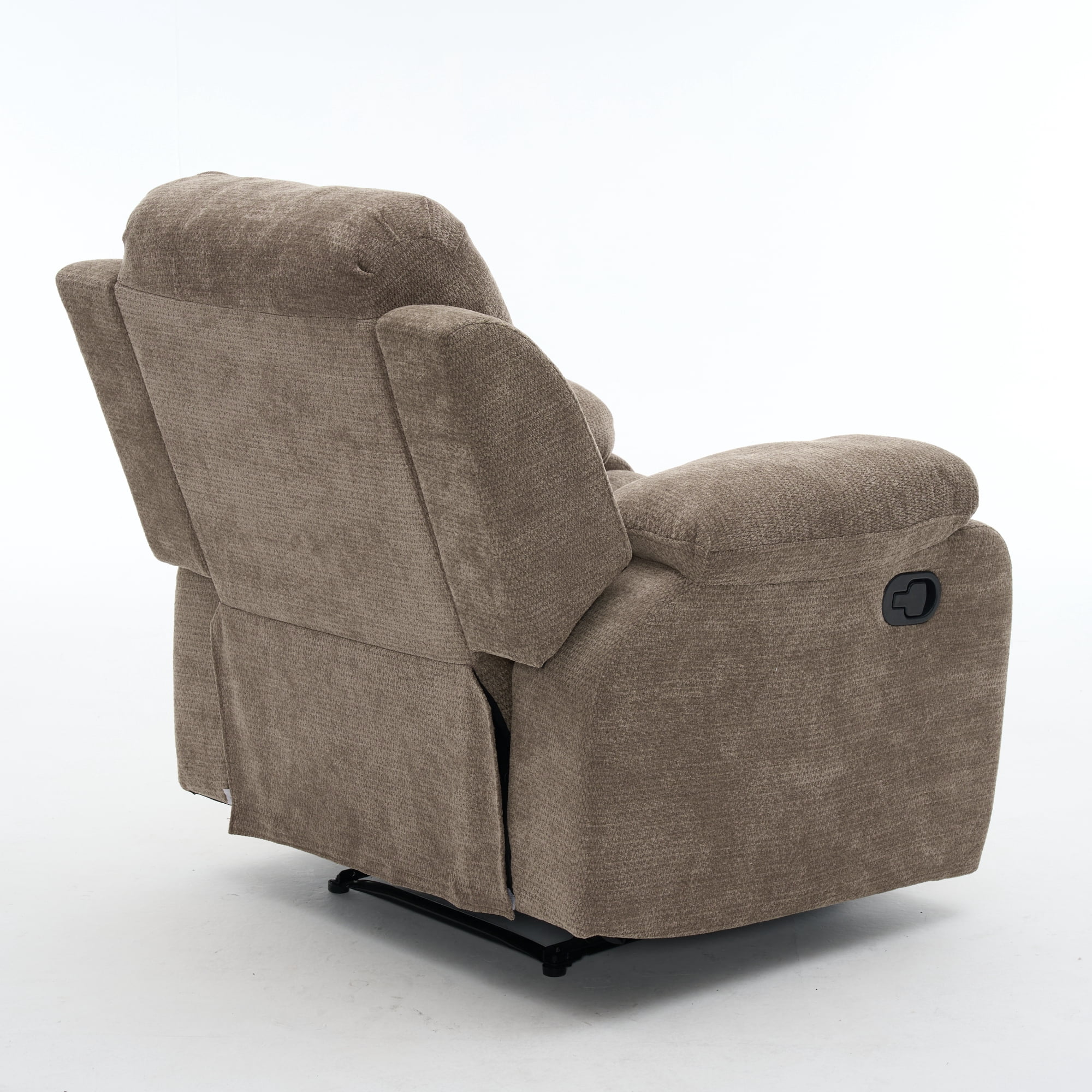 Leumius Recliner Chairs for Living Room, Manual Reclining Chair Single Sofa, Ergonomic Lounge Chair with Rocking Function,400LB Capacity, Adjustable 110°-170° Lounge Chair for Bedroom,Khaki
