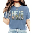 thumbnail image 2 of He Is Risen Christian Shirt for Women - Easter Faith Graphic Tee Ivory Shirt Adult Large, 2 of 7