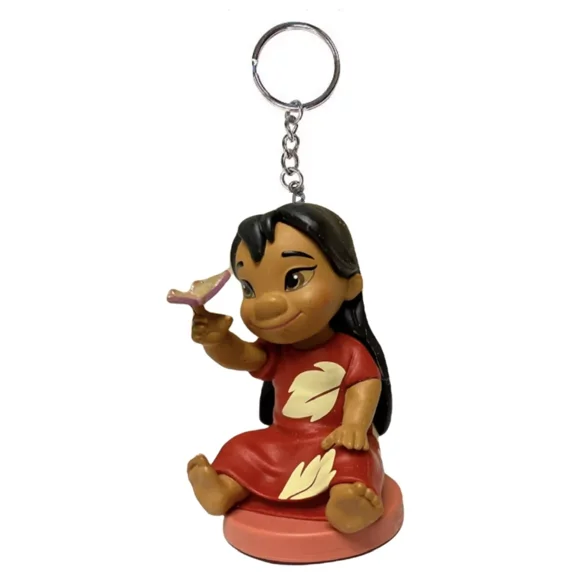 Lilo & Stitch Toddler Baby Animator Lilo Key Ring Keychain Figure Pvc Charm New