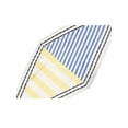 thumbnail image 5 of INSPIRE CHIC Women's Crinkle Pleated Stripe Rhombus Neck Scarf Crumple Neckerchief Yellow, 5 of 5
