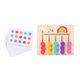 thumbnail image 2 of Juego de lógica Montessori para combinar colores y formas, juguetes de aprendizaje, tobogán 5 colores, 2 of 9