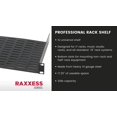 thumbnail image 4 of Raxxess UNS1 Vented Universal Tray Shelf for 19" Server, Bottom Slots for Mounting Non Half-Rack Equipment, Black (RAX UNITRAY), 4 of 4