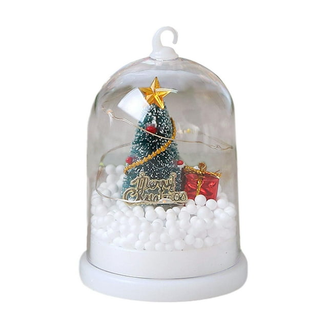 de Navidad LED en cúpula, decoraciones de mesa navideñas, adorno de Navidad, artesanía DIY para sala de estar, decoración de fiesta y Festival luces de colores un