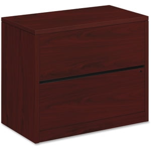 HON 10500 Series Lateral File - 2 x Drawer(S) - Mahogany - Wood - Recycled