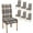 Coffee Color Checkered, variant on Chair Covers Coffee Color Checkered Washable Chair Cover Set of 6 Elastic Chair Cover for Kitchen Home or Party