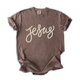 thumbnail image 7 of Jesus Shirt for Women - Pearl Script Christian Faith Graphic Tee Espresso Shirt Adult Large, 7 of 7