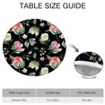 thumbnail image 6 of Round Fitted Tablecloth with Elastic Edges Fits 36"-44" Round Tables Pioneer Colorful Floral Waterproof Table Cover Washable Indoor and Outdoor for Party Kitchen Dinner Banquet Patio Picnic, 6 of 7