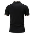 thumbnail image 5 of Toimothcn Men'S Polo Shirts Lapel Short Sleeve Fashion Patchwork Color Polo Shirts Buttons Up Breathable Loose Fit Quickly Dry Sports Shirts Suitable For Outdoor Sports, 5 of 7