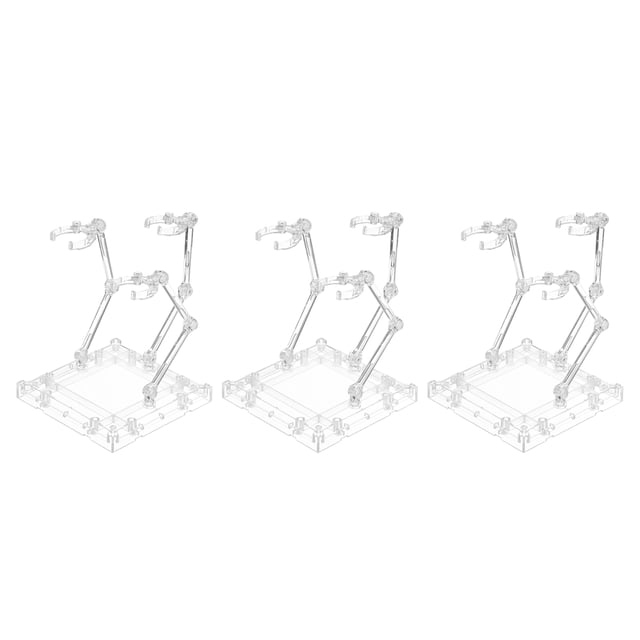 Action Figure Stands 4.3 x 4.3 Inch Triple Display Holder Base for Model Display 3 Pcs